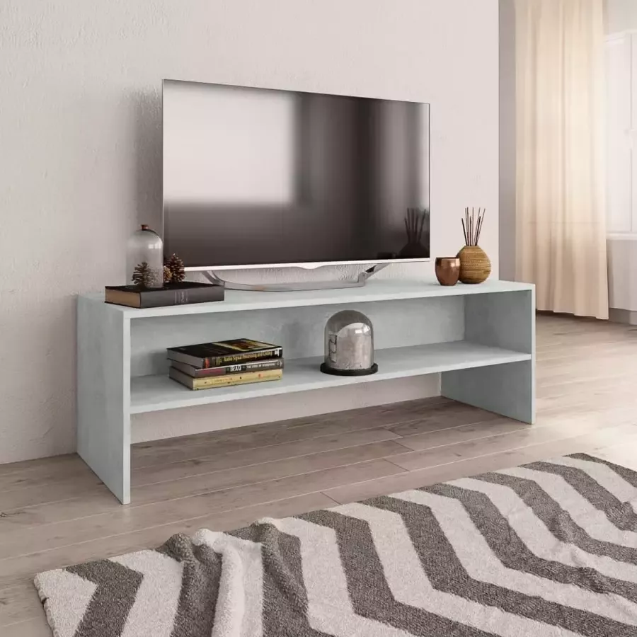 vidaXL Tv meubel 120x40x40 cm spaanplaat betongrijs