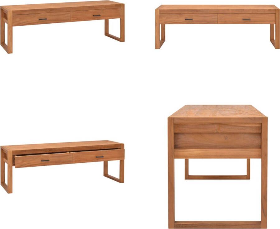 VidaXL Tv-meubel 120x40x45 cm massief teakhout Tv-meubel Tv-meubelen Televisiekast Tv-kast