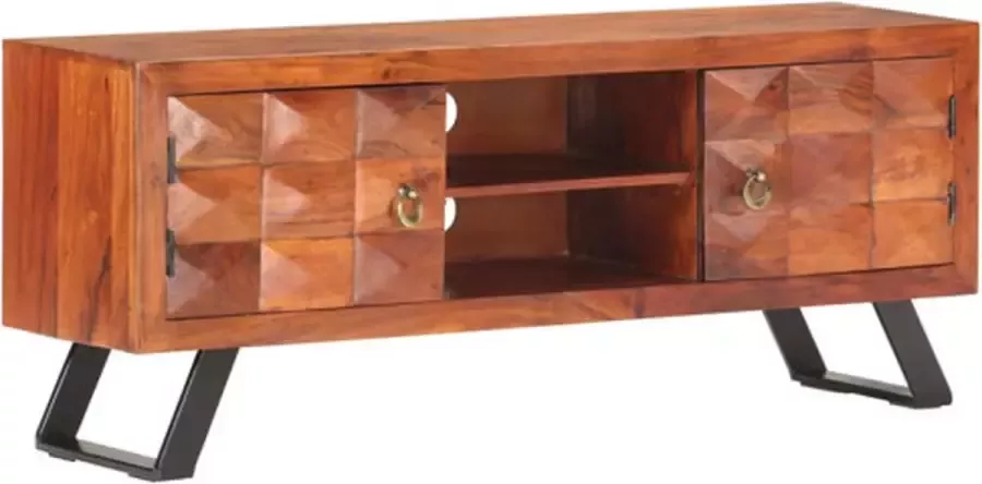 VidaXL Tv-meubel 122x30x49 cm massief acaciahout