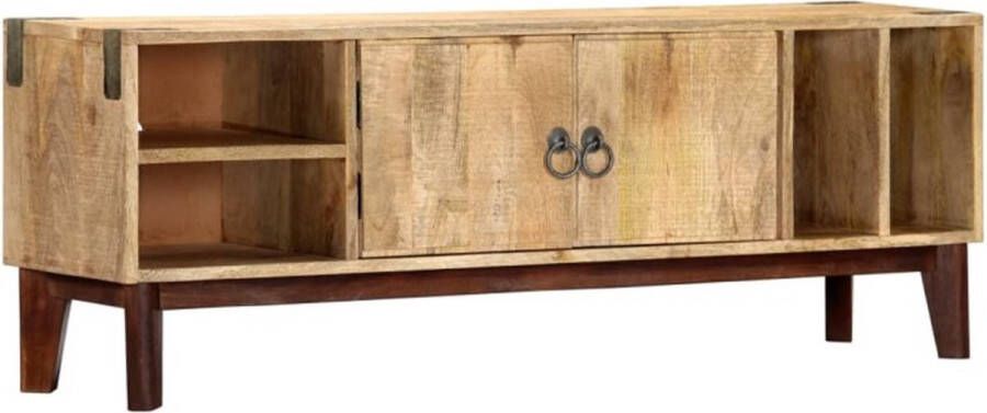 VidaXL -Tv-meubel-130x30x46-cm-massief-ruw-mangohout