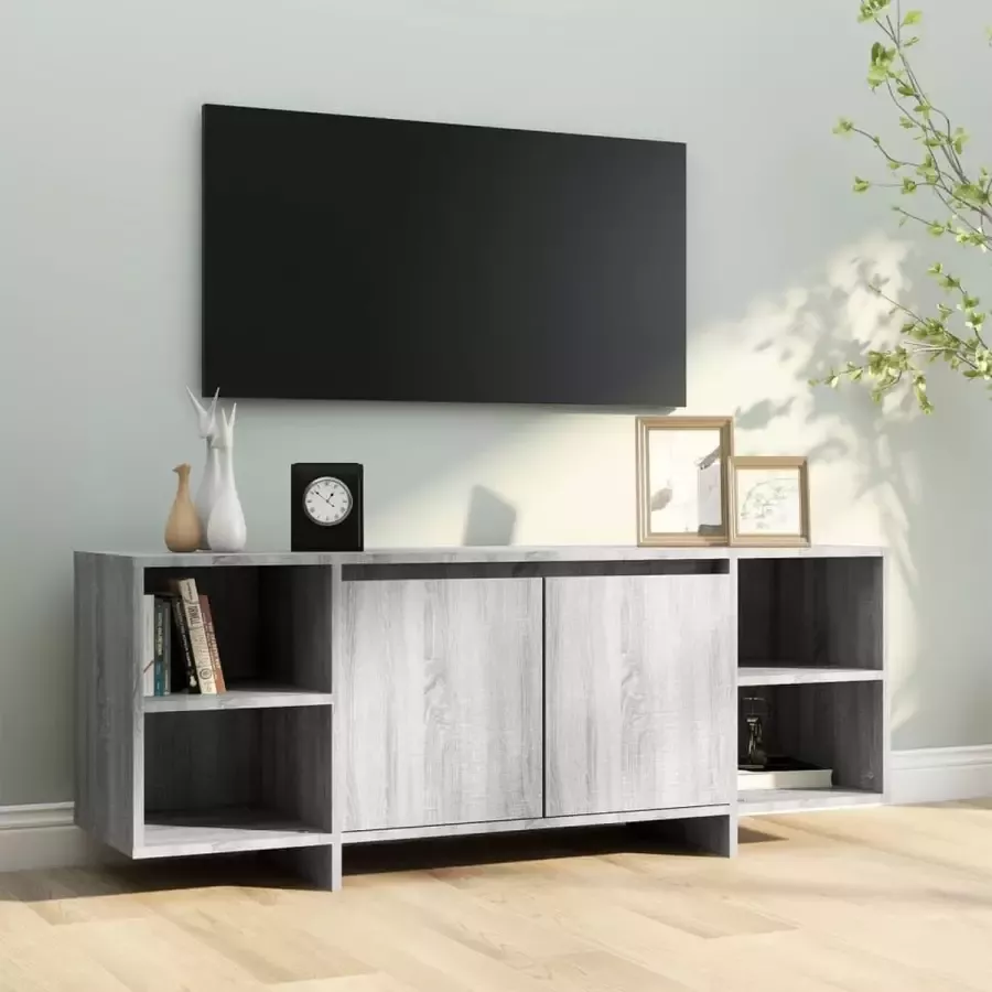 VidaXL Tv meubel 130x35x50 cm spaanplaat grijs
