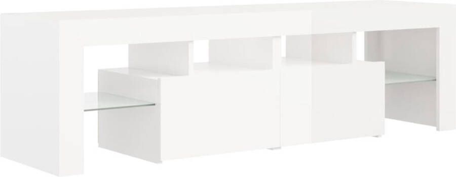 VidaXL TV-meubel 140 x 36.5 x 40 cm Hoogglans wit Kast