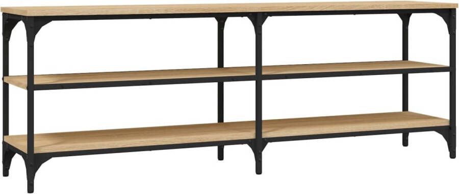 VidaXL -Tv-meubel-140x30x50-cm-bewerkt-hout-sonoma-eikenkleurig - Foto 1