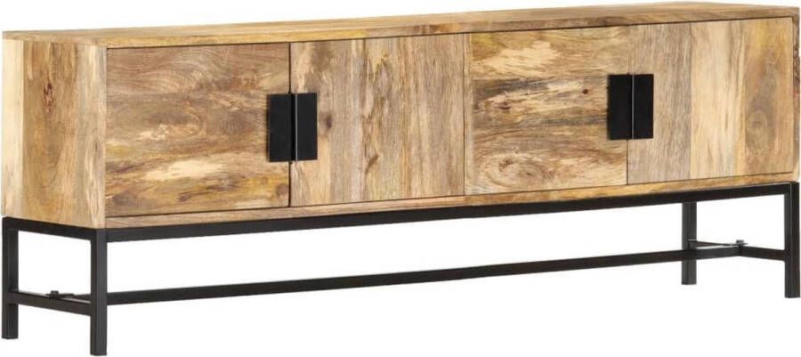 vidaXL Tv meubel 140x30x50 cm massief mangohout