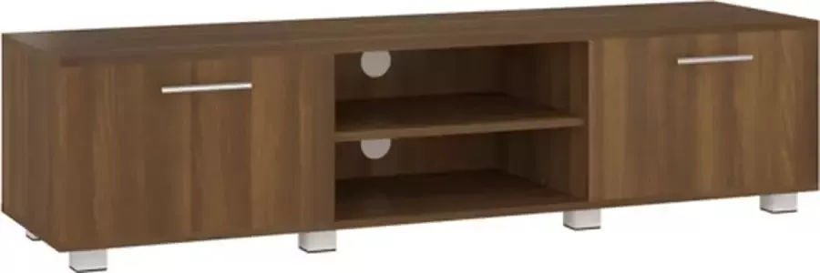 VidaXL -Tv-meubel-140x40x35-cm-bewerkt-hout-bruineikenkleurig - Foto 2