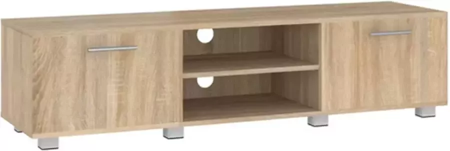 VidaXL Tv-meubel 140x40x35 cm bewerkt hout sonoma eikenkleurig - Foto 2