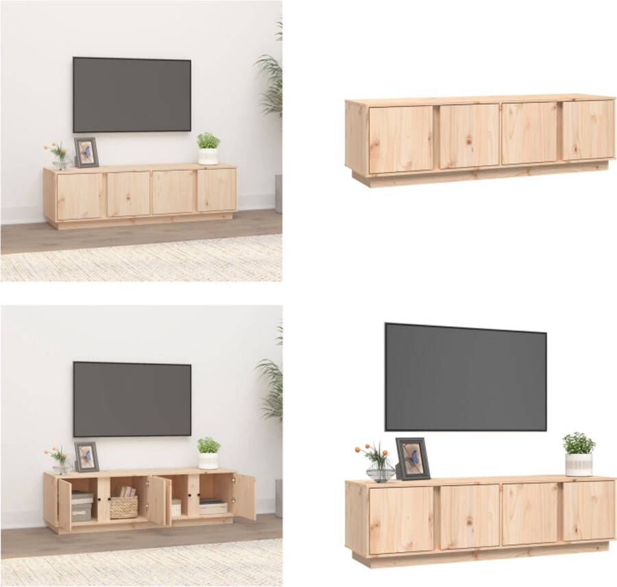 VidaXL Tv-meubel 140x40x40 cm massief grenenhout Tv Kast Tv Kasten Tv Meubel Tv Meubels