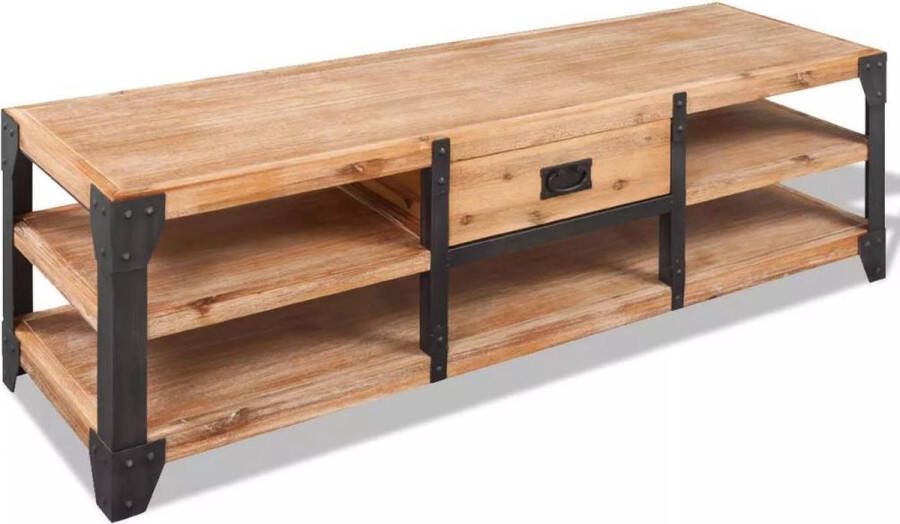 VidaXL Tv meubel 140x40x45 cm massief acaciahout