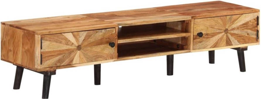 VidaXL Tv meubel 145x35x35 cm massief acaciahout