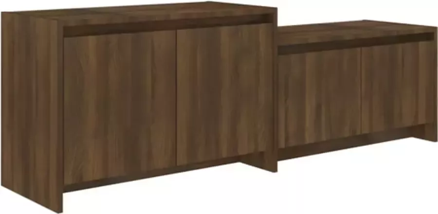 VidaXL -Tv-meubel-146 5x35x50-cm-bewerkt-hout-bruin-eikenkleur - Foto 4
