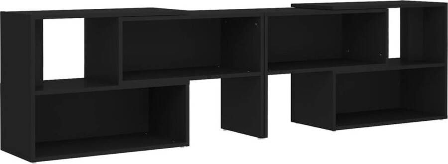 VidaXL -Tv-meubel-149x30x52-cm-bewerkt-hout-zwart - Foto 4