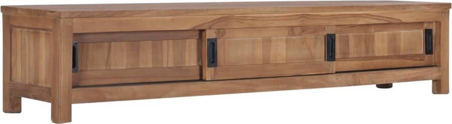 VidaXL Tv meubel 150x30x30 cm massief teakhout