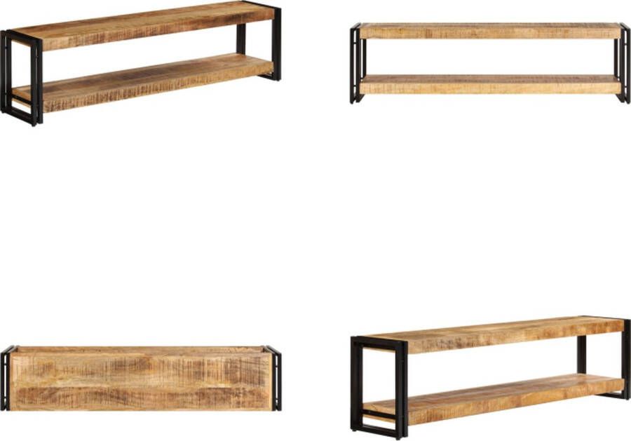 VidaXL Tv-meubel 150x30x40 cm massief mangohout Tv-kast Tv-kasten Tv-standaard Tv-standaarden - Foto 2