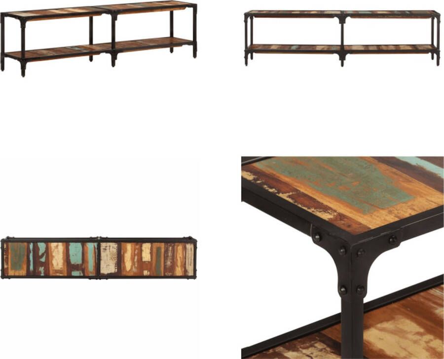 VidaXL Tv-meubel 150x30x41 cm massief gerecycled hout Tv-kast Tv-kasten Tv-meubel Hifi-meubel