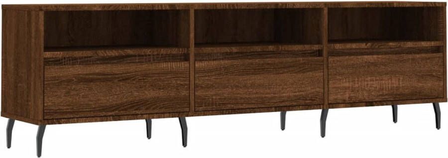 VidaXL -Tv-meubel-150x30x44 5-cm-bewerkt-hout-bruineikenkleurig - Foto 5