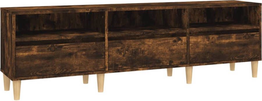 VidaXL -Tv-meubel-150x30x44 5-cm-bewerkt-hout-gerookt-eikenkleurig - Foto 2