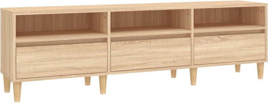 VidaXL -Tv-meubel-150x30x44 5-cm-bewerkt-hout-sonoma-eikenkleurig - Foto 2