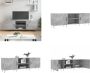VidaXL Tv-meubel 150x30x50 cm bewerkt hout betongrijs Tv-meubel Tv-meubelen Tv Kast Opbergkast - Thumbnail 1