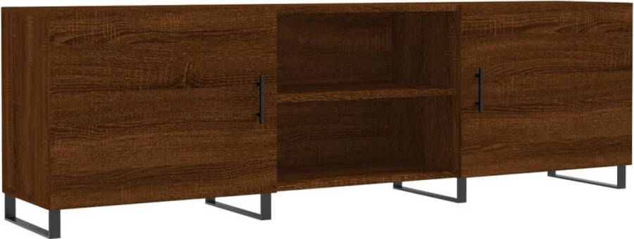 Prolenta Premium INFIORI Tv-meubel 150x30x50 cm bewerkt hout bruineikenkleurig - Foto 4