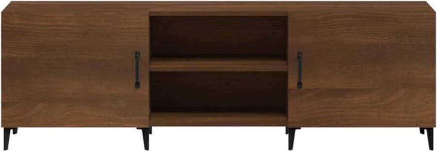 VidaXL -Tv-meubel-150x30x50-cm-bewerkt-hout-bruineikenkleurig - Foto 3