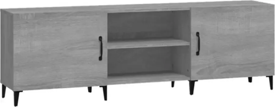 VidaXL -Tv-meubel-150x30x50-cm-bewerkt-hout-grijs-sonoma-eikenkleurig - Foto 3