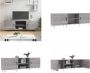 VidaXL Tv-meubel 150x30x50 cm bewerkt hout grijs sonoma eikenkleurig Tv-meubel Tv-meubelen Tv Kast Opbergkast - Thumbnail 3