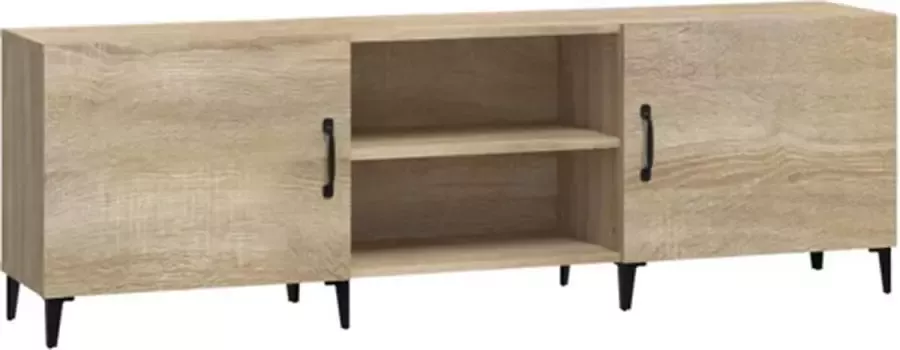 VidaXL -Tv-meubel-150x30x50-cm-bewerkt-hout-sonoma-eikenkleurig - Foto 6