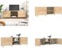 VidaXL Tv-meubel 150x30x50 cm bewerkt hout sonoma eikenkleurig Tv-meubel Tv-meubelen Tv Kast Opbergkast - Thumbnail 1