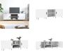 VidaXL Tv-meubel 150x30x50 cm bewerkt hout wit Tv-meubel Tv-meubelen Tv Kast Opbergkast - Thumbnail 2