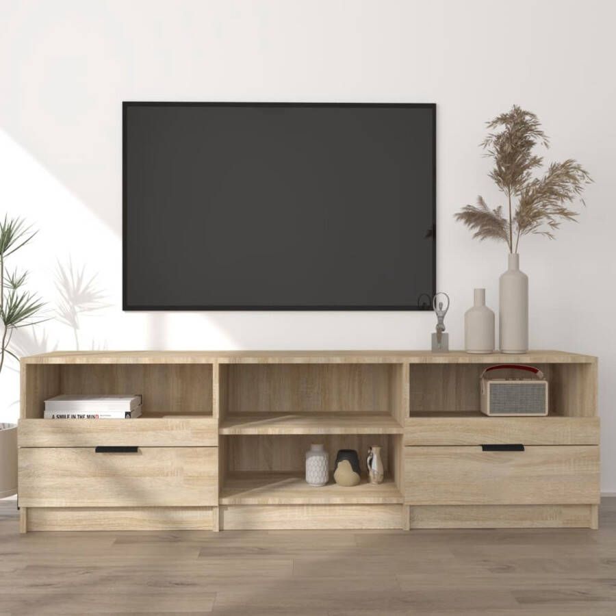 VidaXL -Tv-meubel-150x33 5x45-cm-bewerkt-hout-sonoma-eikenkleurig - Foto 3