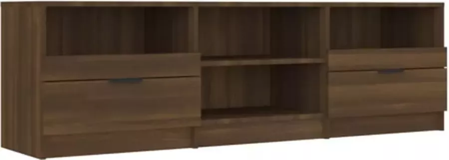 VidaXL -Tv-meubel-150x33 5x45-cm-bewerkt-hout-bruineikenkleurig - Foto 4