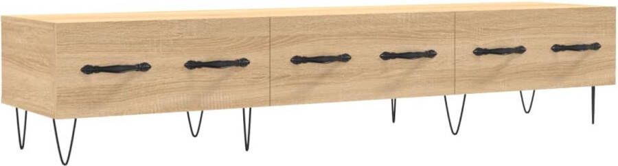 VidaXL -Tv-meubel-150x36x30-cm-bewerkt-hout-sonoma-eikenkleurig - Foto 2