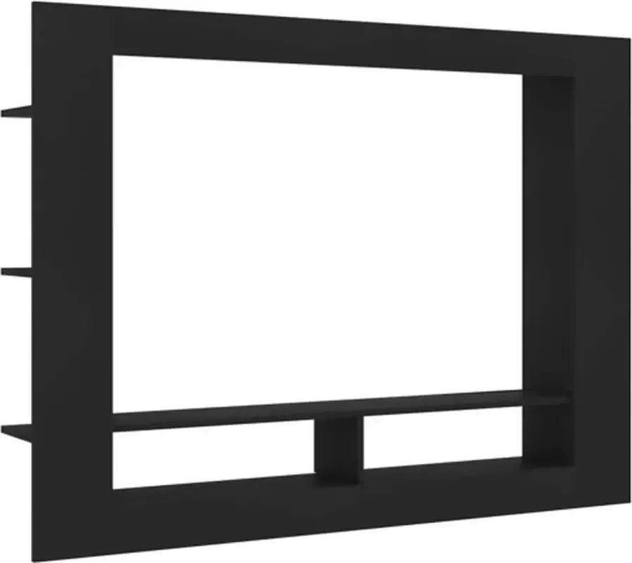 VidaXL -Tv-meubel-152x22x113-cm-bewerkt-hout-zwart - Foto 3