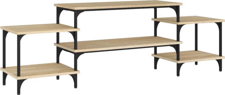 VidaXL -Tv-meubel-157x35x52-cm-bewerkt-hout-sonoma-eikenkleurig - Foto 2
