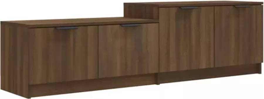 VidaXL -Tv-meubel-158 5x36x45-cm-bewerkt-hout-bruineikenkleurig - Foto 3