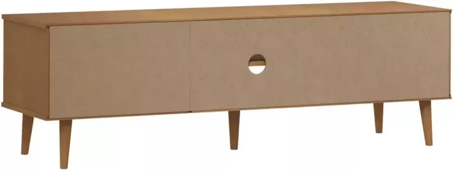 VidaXL -Tv-meubel-MOLDE-158x40x49-cm-massief-grenenhout-bruin - Foto 4