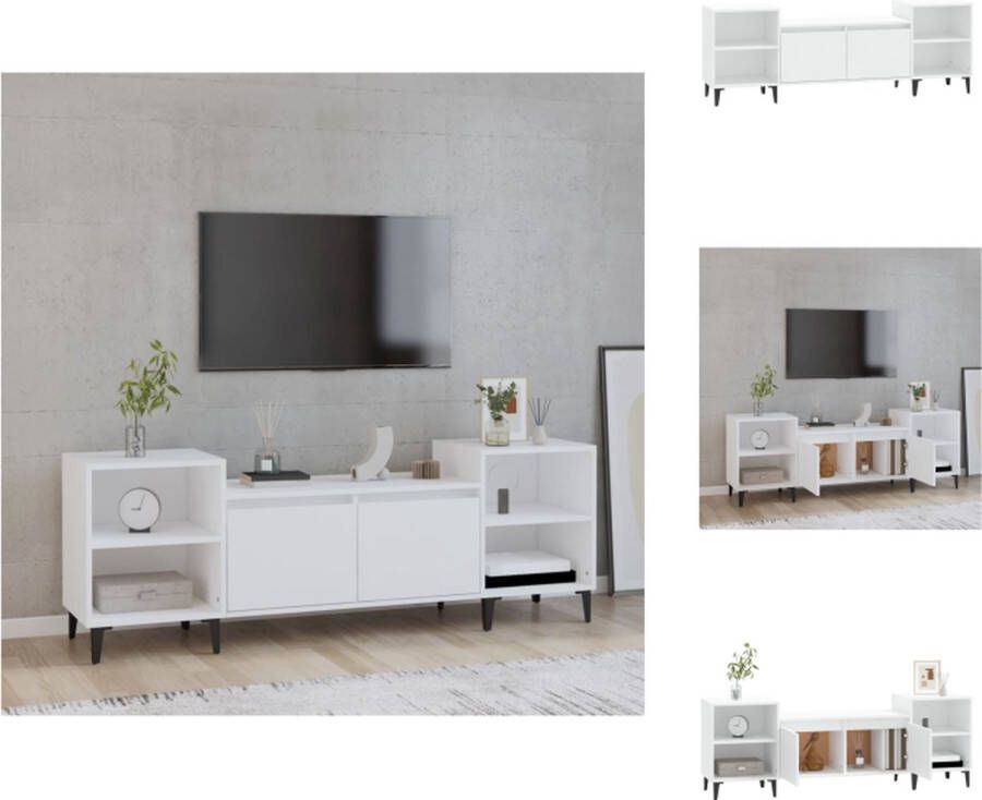 VidaXL TV-meubel 160 x 35 x 55 cm Wit Kast