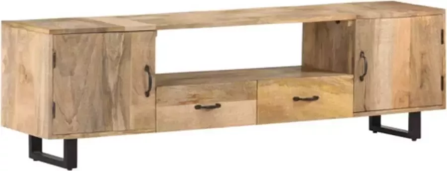 VidaXL -Tv-meubel-160x30x45-cm-massief-mangohout - Foto 1