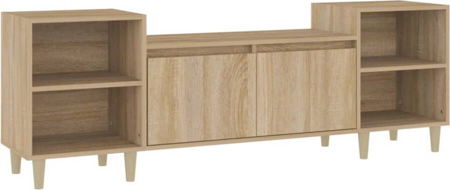 VidaXL -Tv-meubel-160x35x55-cm-bewerkt-hout-sonoma-eikenkleurig - Foto 2