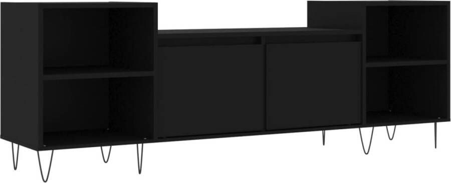 VidaXL -Tv-meubel-160x35x55-cm-bewerkt-hout-zwart - Foto 5