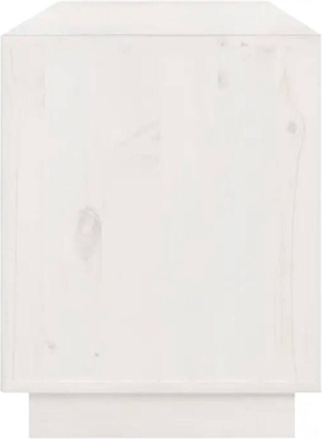 VidaXL -Tv-meubel-176x37x47 5-cm-massief-grenenhout-wit - Foto 5
