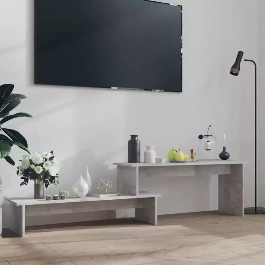 VidaXL Tv meubel 180x30x43 cm spaanplaat betongrijs