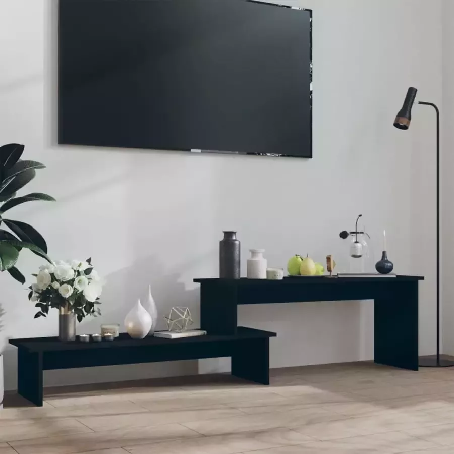 VidaXL -Tv-meubel-180x30x43-cm-spaanplaat-zwart