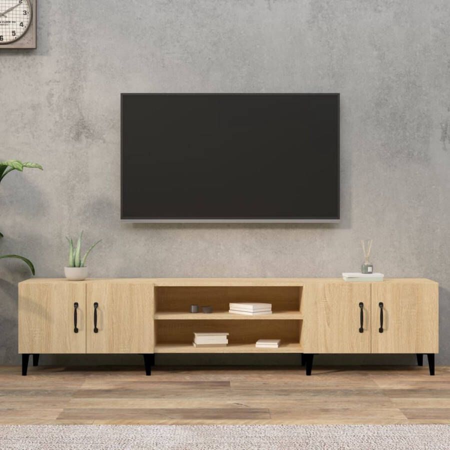 VidaXL -Tv-meubel-180x31 5x40-cm-bewerkt-hout-sonoma-eikenkleurig - Foto 3