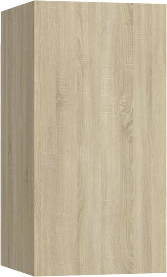 VidaXL -Tv-meubel-30 5x30x60-cm-bewerkt-hout-sonoma-eikenkleurig - Foto 2