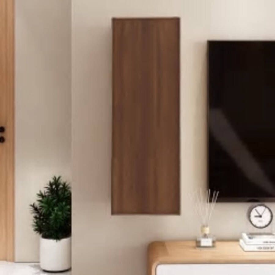 VidaXL -Tv-meubel-30 5x30x90-cm-bewerkt-hout-bruineikenkleurig