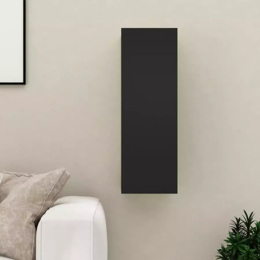 VidaXL -Tv-meubel-30 5x30x90-cm-bewerkt-hout-zwart