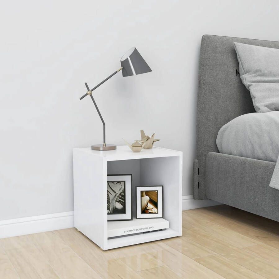 VidaXL -Tv-meubel-37x35x37-cm-bewerkt-hout-wit