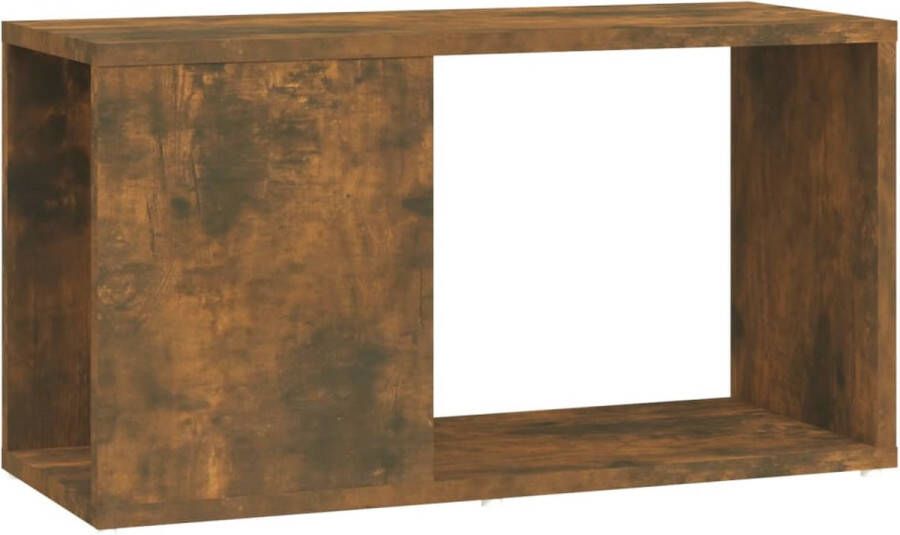 VidaXL Tv-meubel 60x24x32 cm Bewerkt hout Gerookt eiken Tv Meubelen Tv Kasten Houten Tv Stand Media Kast Salontafel Woonkamerdecoratie Bruine Tv Tafel - Foto 2