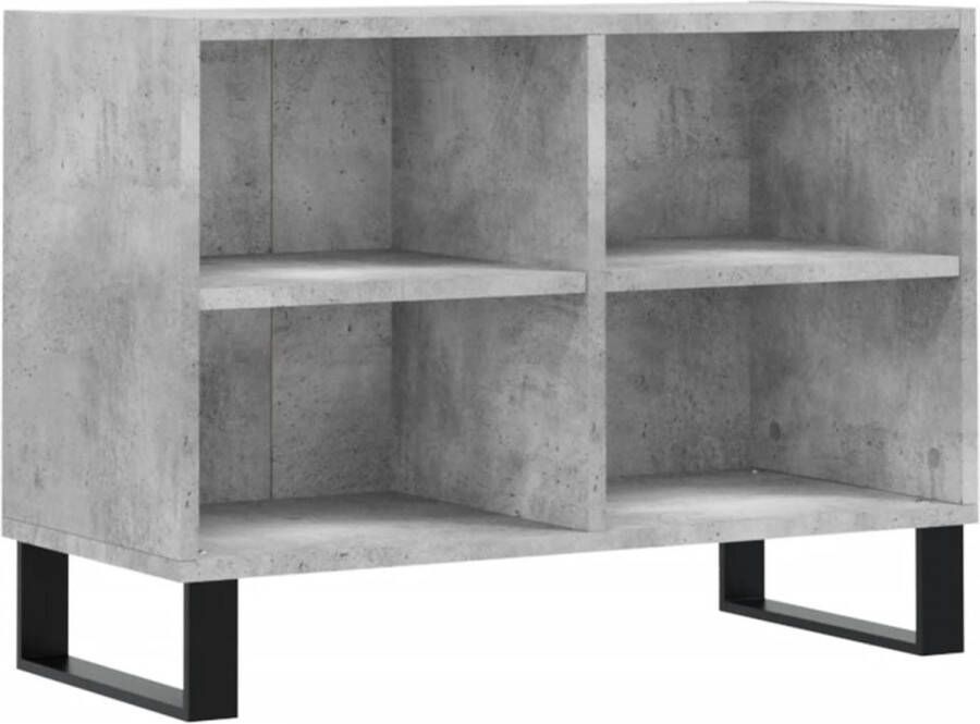 VidaXL -Tv-meubel-69 5x30x50-cm-bewerkt-hout-betongrijs